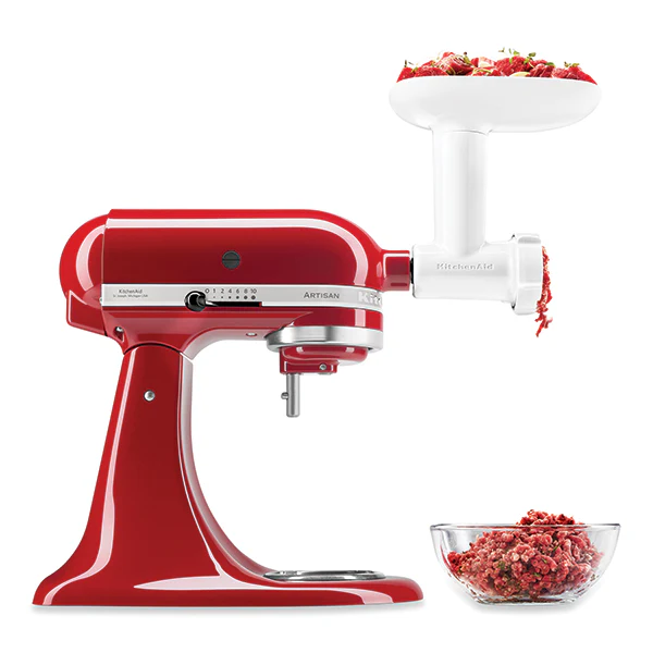 Kit 3 accessoires Passoire à fruit et légume, tranche râpe et hachoir 5KSMFPPC Kitchenaid – Image 3