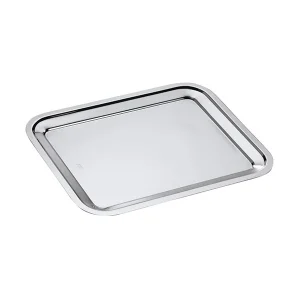 Plat rectangle en inox Dribbling 35 cm Inoxriv